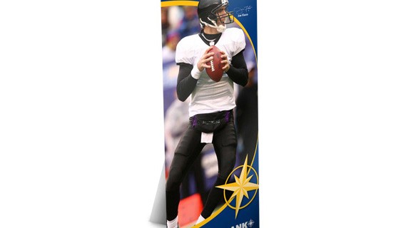 Joe Flacco shows up in all 1st Mariner Bank branches.